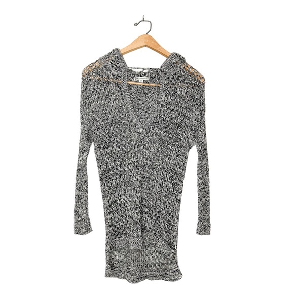 American Eagle Outfitters Open Knit Hooded Swim Cover Up Small S - Picture 1 of 7